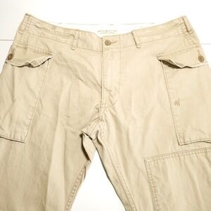 Denim & Supply Ralph Lauren Cargo Pants Khaki Military Mens 34x32 (36x31)